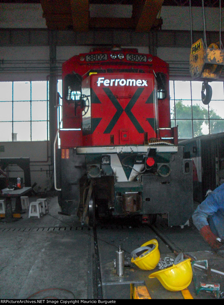 FXE Super 7 Locomotive being repaired